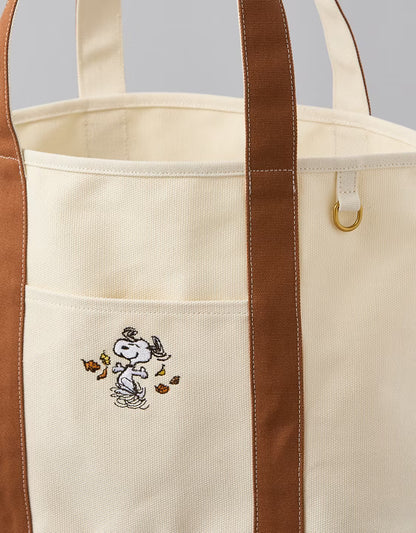 Snoopy Fall Graphic Canvas Tote