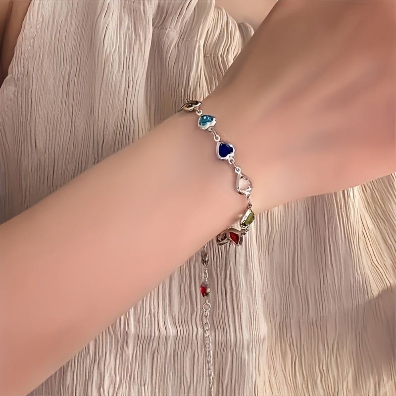 Heart-Shaped Statement Bracelet
