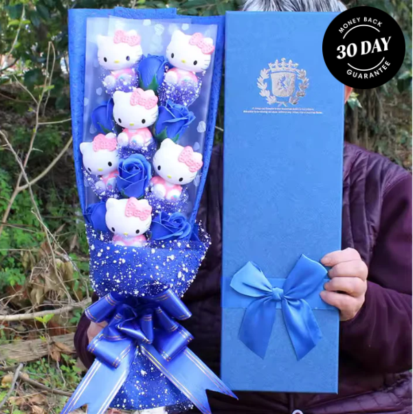 Kitty Bouquet with gift box packaging