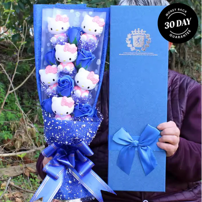 Kitty Bouquet with gift box packaging