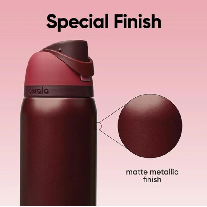 Black Cherry 32oz FreeSip Bottle