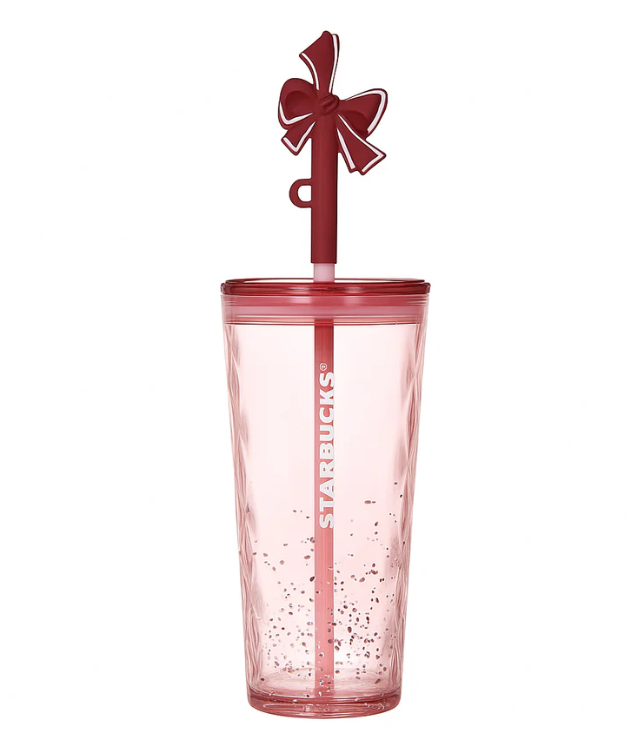 Pink Bow Starbucks Cup