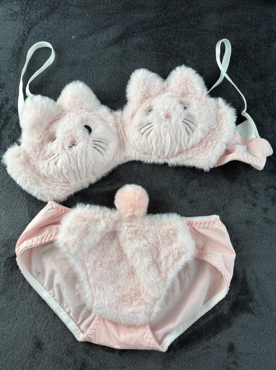 Plushy Set 2 Piece Lingerie Set