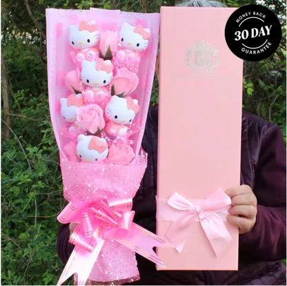 Kitty Bouquet with gift box packaging