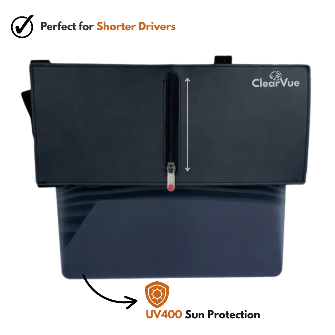 ClearVue™ - The Sun Visor For Shorter People