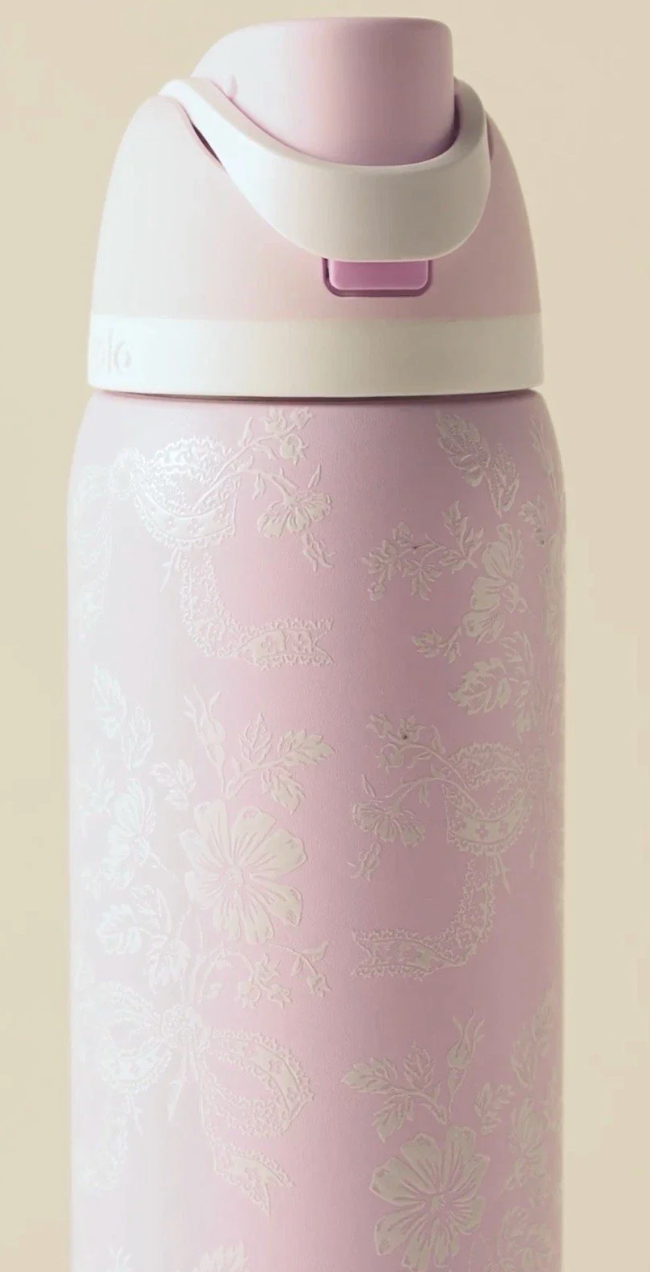 Owala FreeSip 32oz Ribbon Toile Exclusive Water Bottle