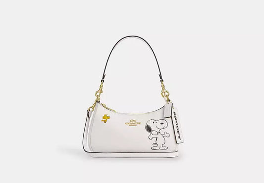Peanuts Teri Shoulder Bag With Snoopy